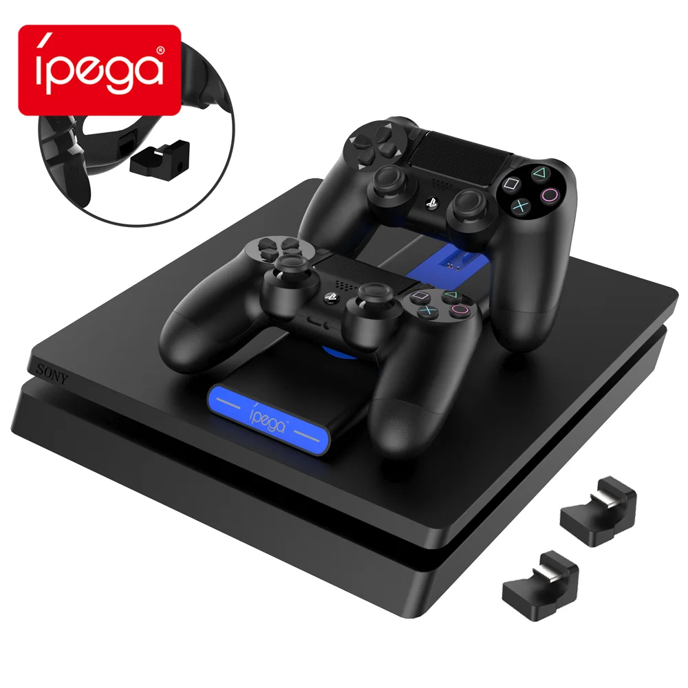 

Hot sale PS4 controller charger base LED USB dual charging base bracket for Playstation 4 PS4 controller gamepad charger