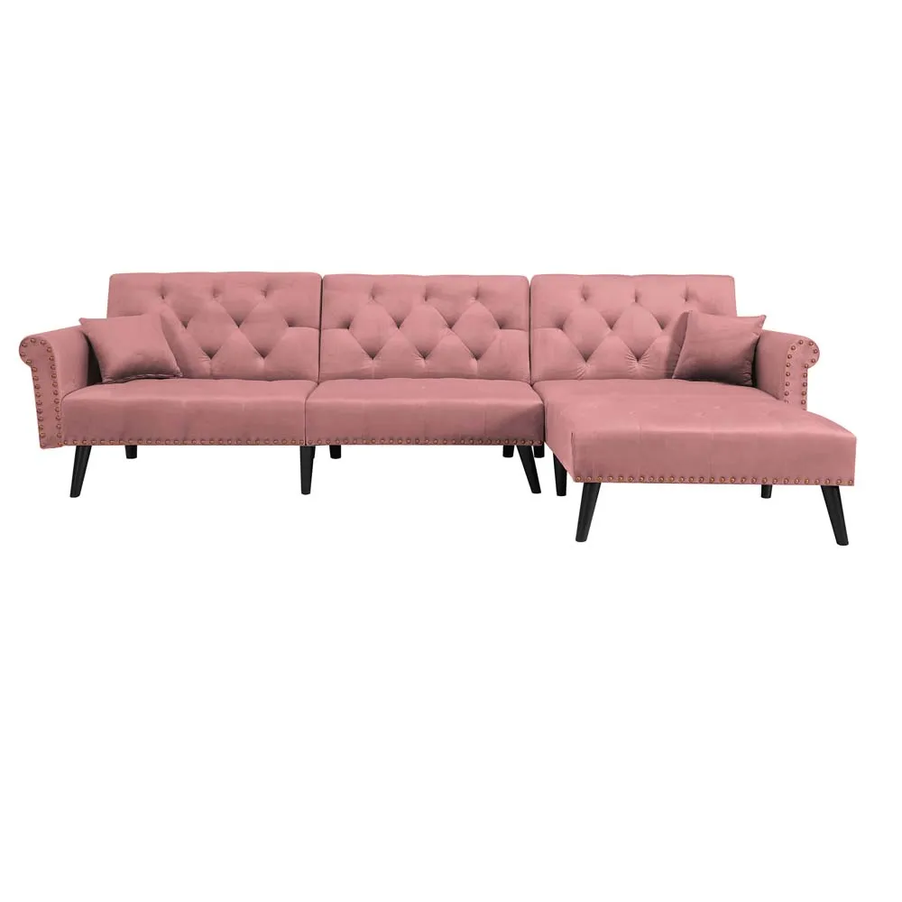 

Factory Wholesale comfortable L Shape Living Room Sofa bed nordic design Fabric recliner sofa Set, Customizable