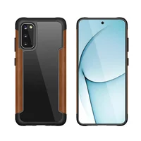 

2020 Low MOQ Anti-Drop PU Leather TPU Phone Case with Clear Back for Samsung S20/S20 plus/S20 Ultra