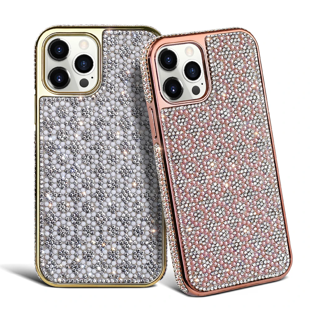 

Onegif Electroplate Luxury Diamond Glitter Back Cover For iphone Xs 11 12 Pro Max Phone Case, 3 colors