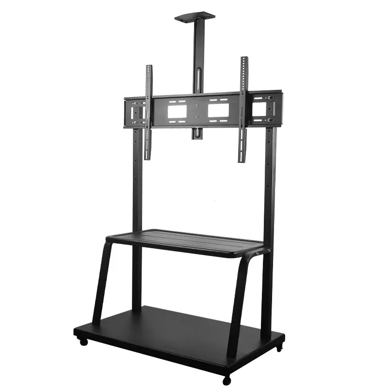 

tv cart stand mobile stand cart 55-100 inch rack rotating display floor with wheels workstation rolling tilting carton triangle