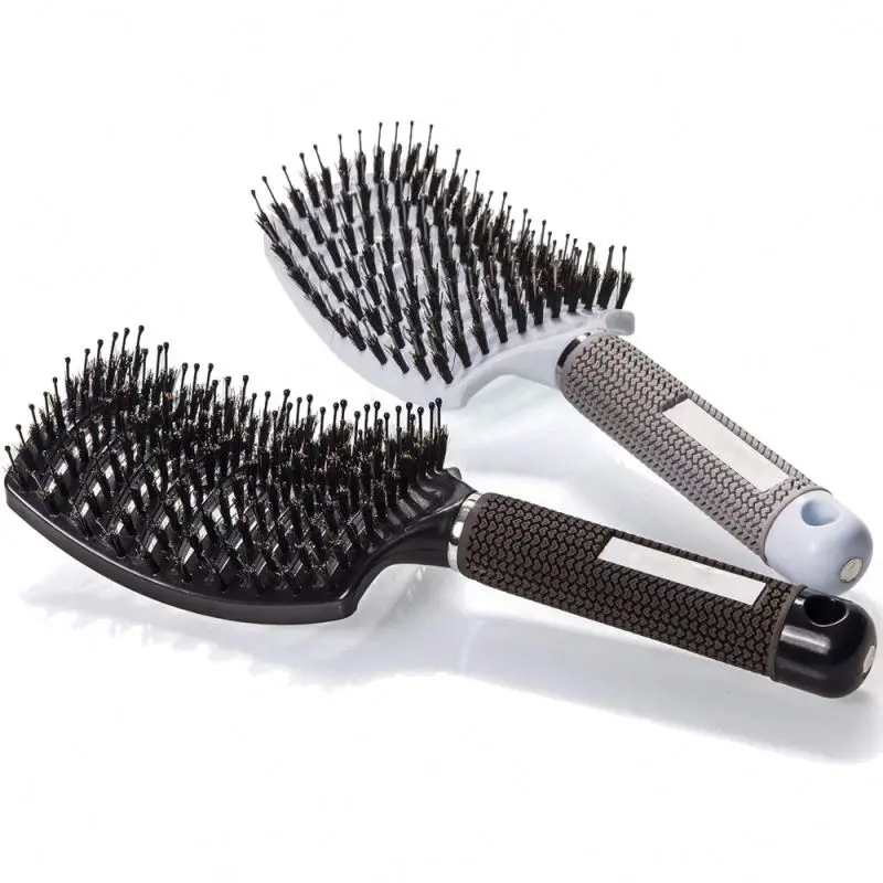 

Women Hair Scalp Massage Comb Bristle Nylon Hairbrush Wet Curly Detangle Hair Brush for Salon Hairdressing big brush