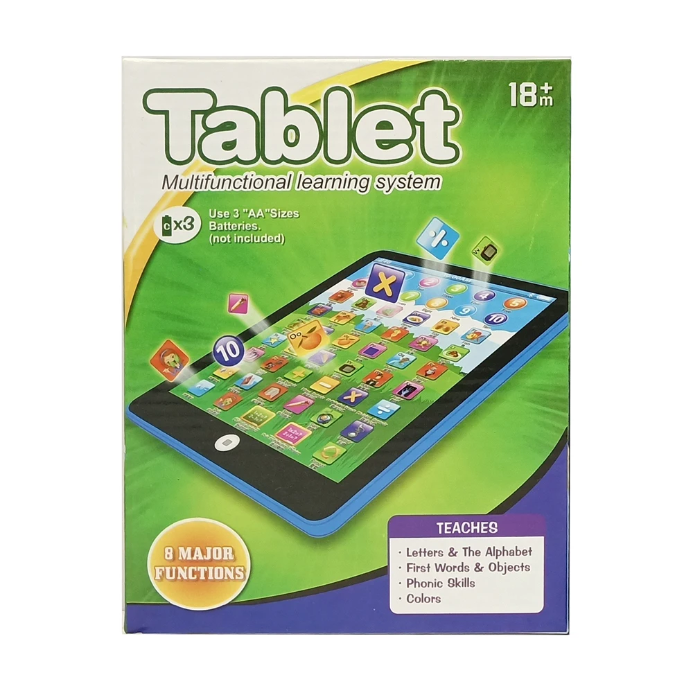 
8 major functions english learning tablet pad for kids studying toys 