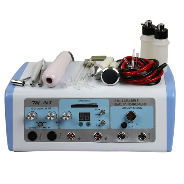 

2020 New Product Ultrasound Galvanic High Frequency Vacuum Spray Beauty Machine
