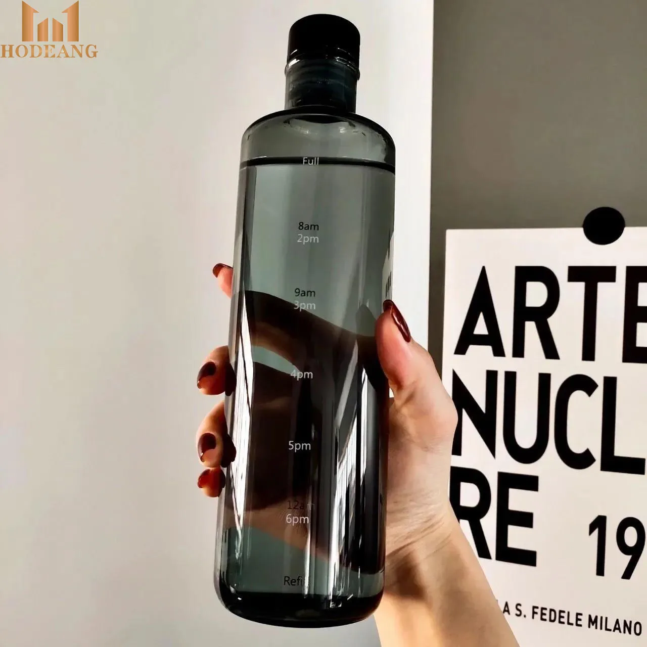 

wholesale luxury sublimation borosilicate glass water bottle with lid 500ml 1000ml 1L, As picture