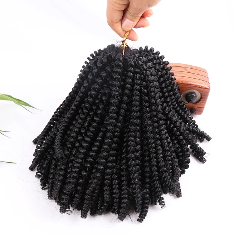 

black nubian spring twist 8inch crotchet wholesale products braid hair synthetic extention best hair vendor, #1b#27 #30#613#bug#t27 #t30#tbug#tb/30/27#tb/350/613
