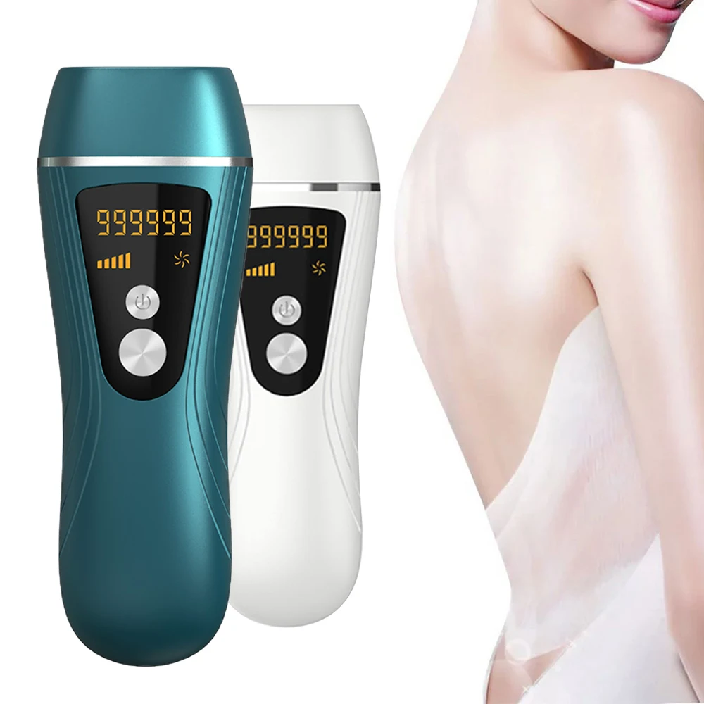 

IPL Laser Hair Removal Machine Depilacion Skin Rejuvenation Epilator Haarentfernung IPL Diode Leg Armpit Hair Remover Device, White green