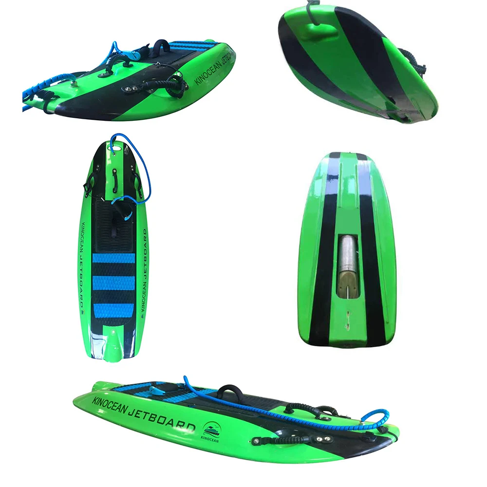 

Electric Power Surfboard, Blue/yellow/green/black