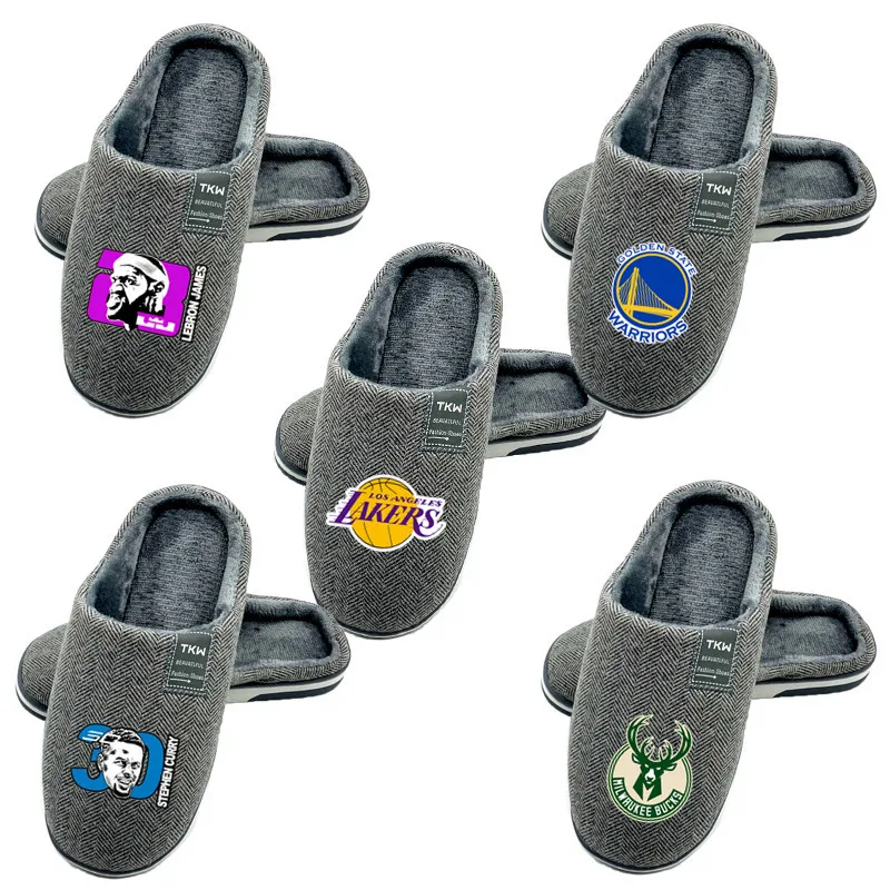 

Laker N B A LA whole teams indoor home house warm soft man slippers