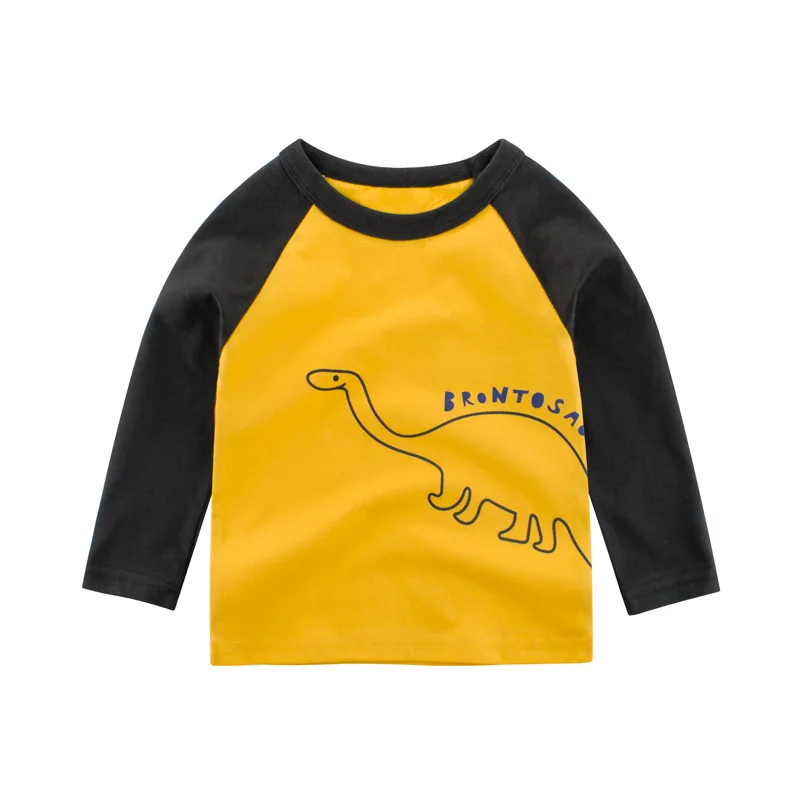 

In Bulk Drop Shipping Long Sleeves Dinosaur Little Baby Boys Tshirts For Kids Tee Shirts T -24