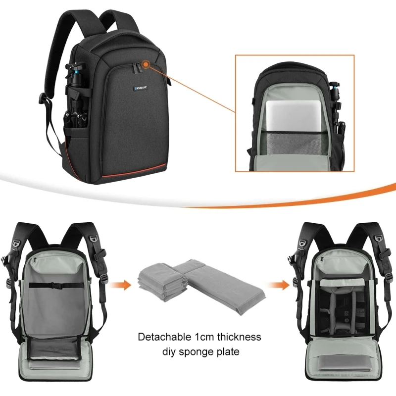 

New Arrivals Dropshipping Camera Backpack Accessories PULUZ Outdoor Portable Waterproof Dual Shoulder Backpack DSLR Camera Bag