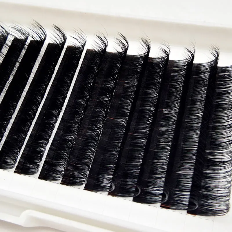 

Custom Packaging Lash Extension Matte Black Eyelash Extension Mix Length Lash Trays