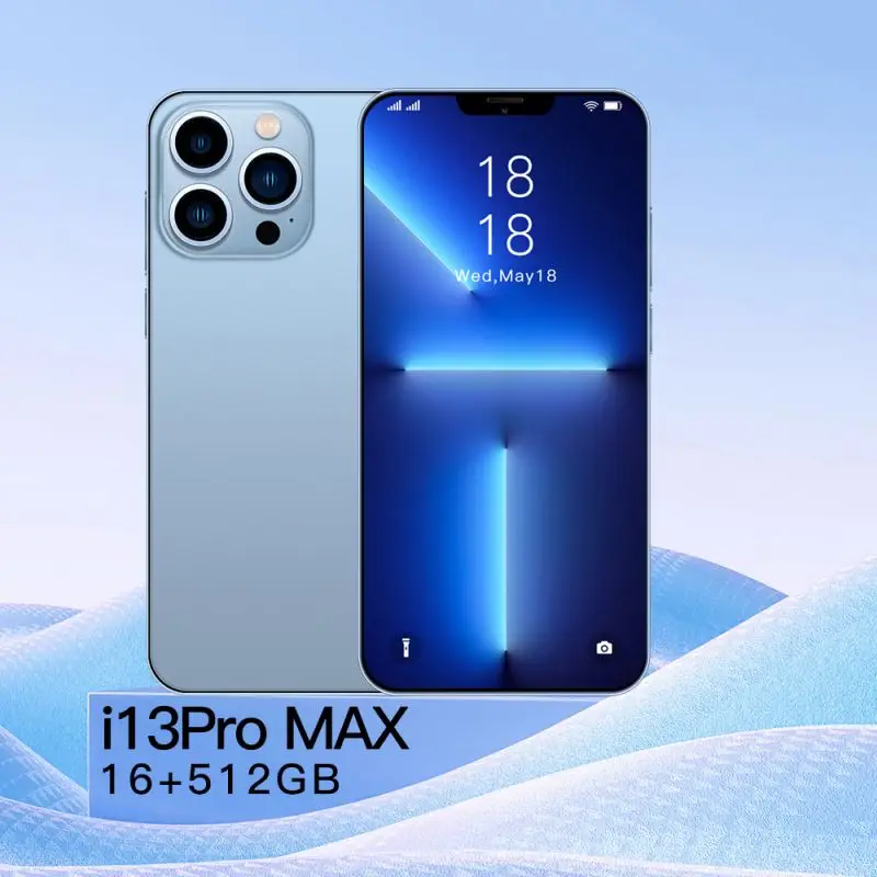 

2022 new design for Iphone 13 Pro MAX Android smartphone 16GB+512GB 10 core 5G LET music game phone