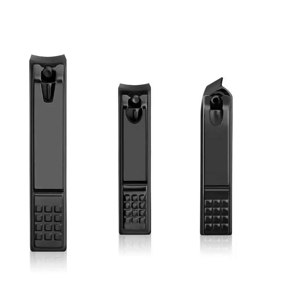 

Wholesale Portable Black Nail Clippers Carbon Steel Nail Cutter Clippers