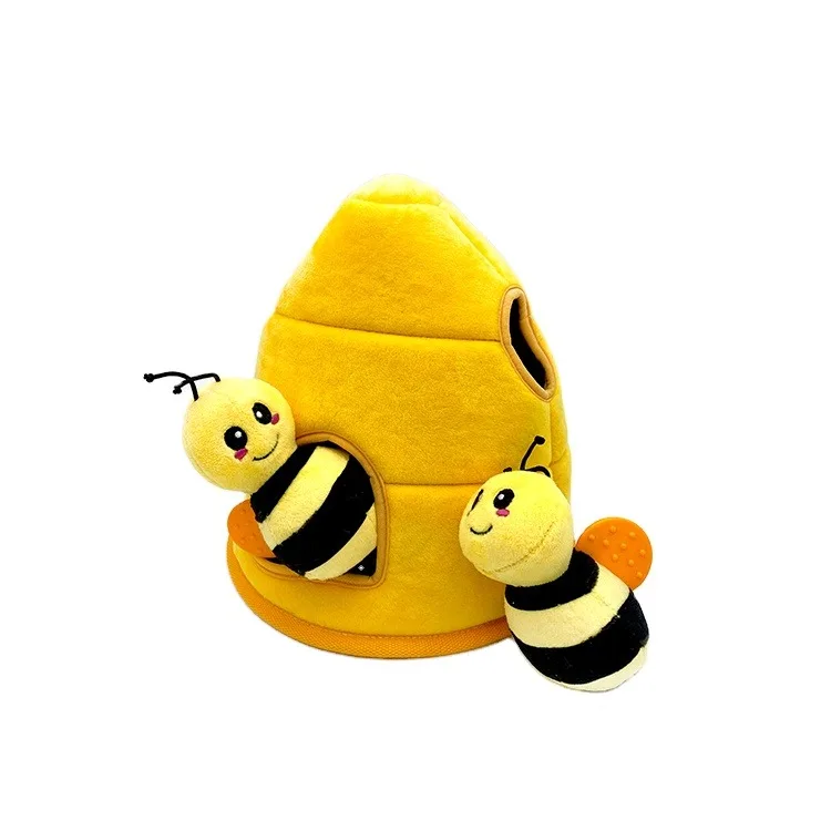 

2022 New Arrival Stuffed Pet Toy Plush Dog Toy Chew Honeycomb Hide And Seek Dog Toys, Oem