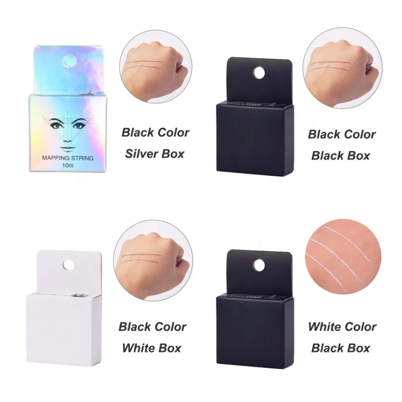 

Eyebrow Tattoo Accessories Brow Mapping Thread Black White Color Eyebrow Position Microblading Mapping String With Low Price