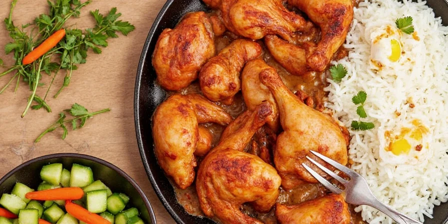 Spiced chicken on a grill