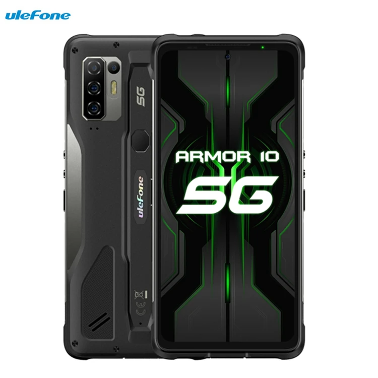 

New Arrival Ulefone Armor 10 5G Mobile Phones 5800mAh Battery  Android Celulares 8GB+128GB Mobile Phones, Black