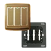 220V 250V 220 250 volt AC 10A 10 amp 16A 16 amp triple key/ 3 gang 1 way square push button electrical wall ceiling light switch