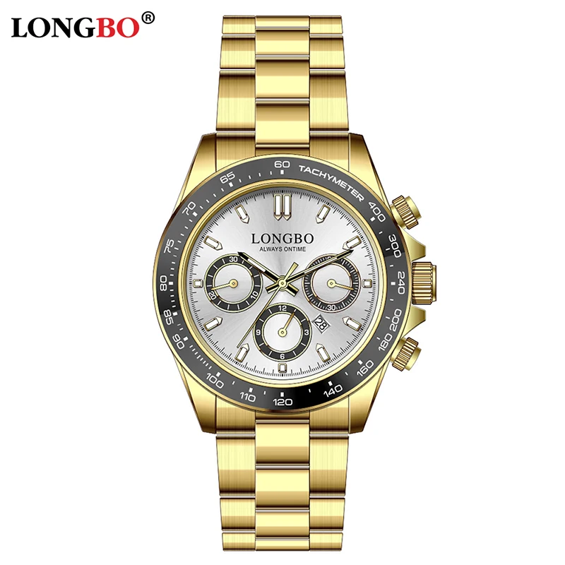 

LONGBO 80522 luxury wholesale fashion watch men custom mens design quartz watche, 3 colors