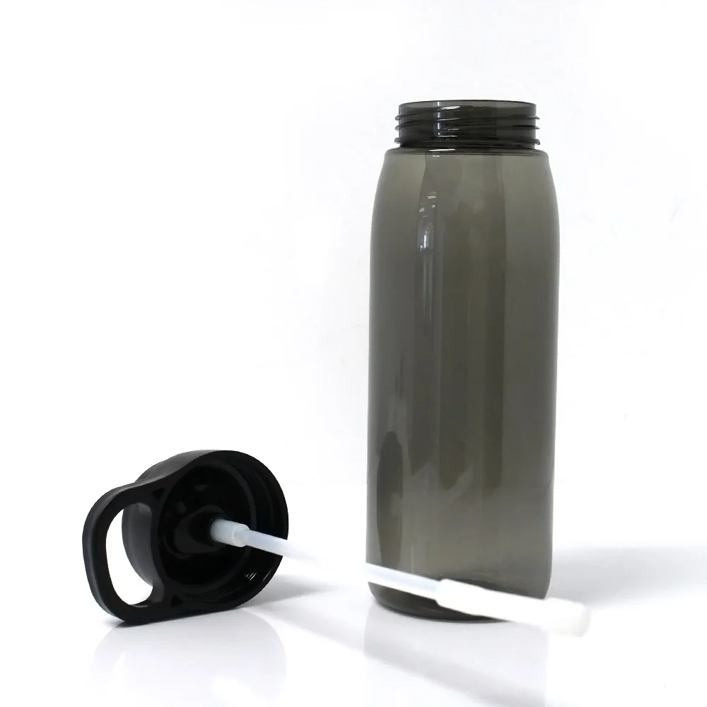 Sport bottle tritan, unique water bottle with straw, bottle 750ml plastic