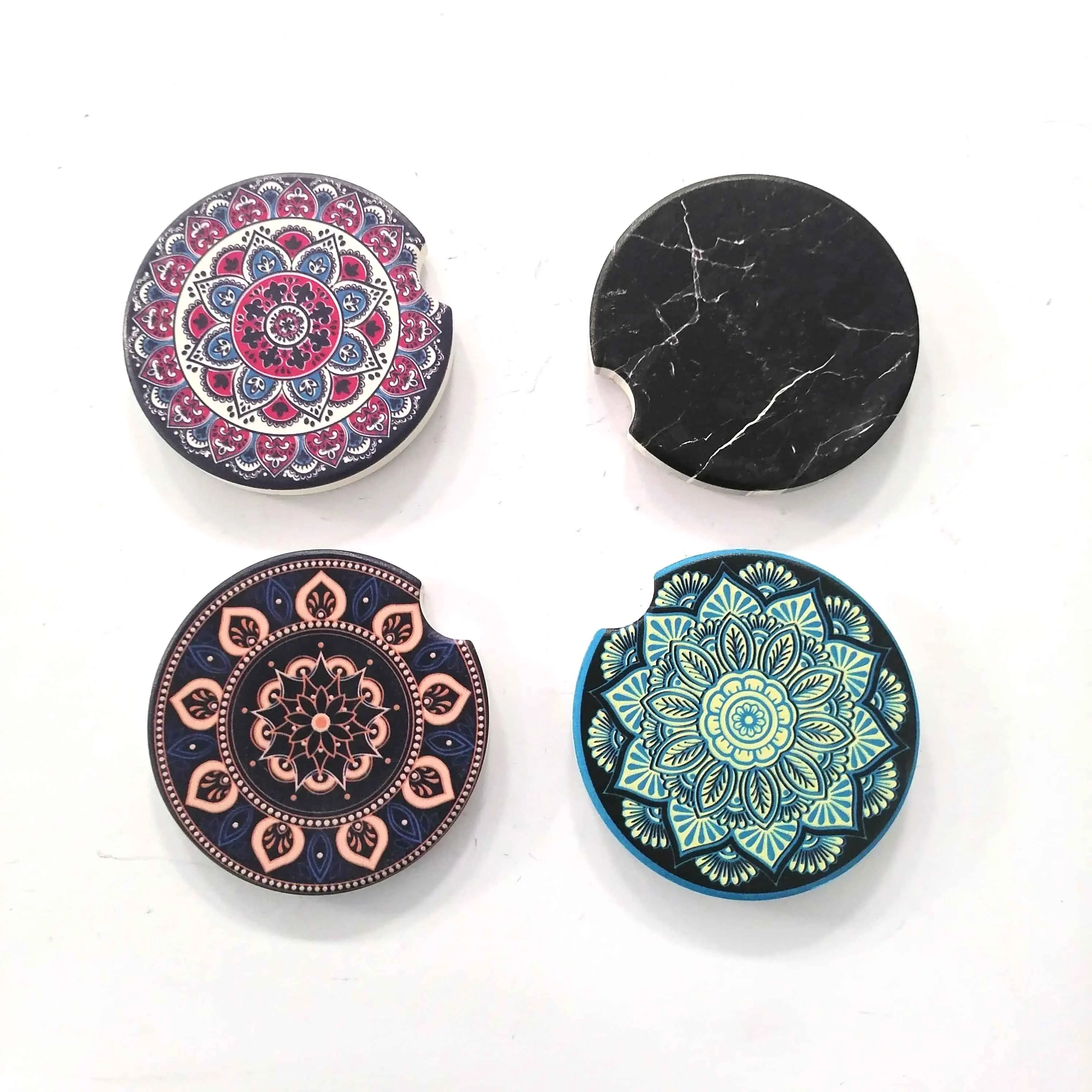 

absorbent custom shape coasters coffee marble ceramic coasters, Customized color