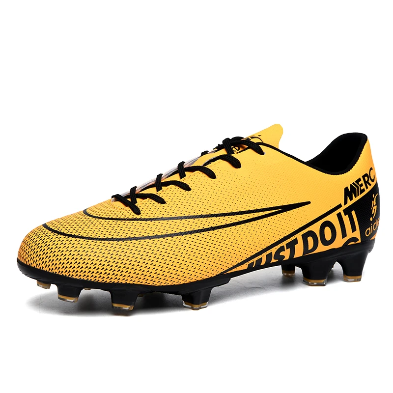 

2021 Custom kids turf futbol football boots soccer shoes for men, Blue,yellow,white,green