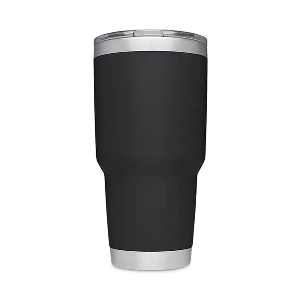 

30oz Black Blanks Reusable Straw Water Speaker Tumblers Stainless Steel Insulated Tumbler Cup With Lid, Customized color