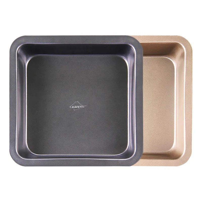 

8 Inch Square Baking Sheet Pan Non-stick Cake Pan Bakeware Baking Dishes & Pans Carbon Steel Non-stick Coating Not Support 2 PCS