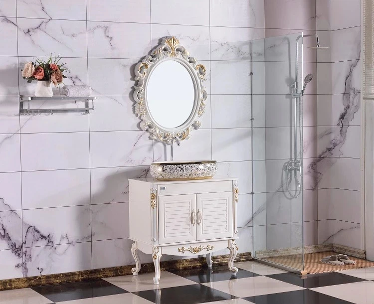 Luxury Mirror Cabinet Wall Hung Vanity Hotel Bathroom Furniture