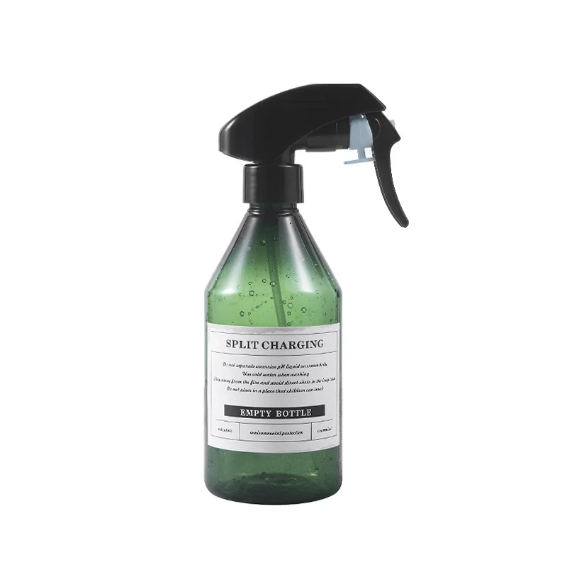 

Eco Friendly Trigger Customize Continuous Water Mist Plastic Spray Bottle, Black&green