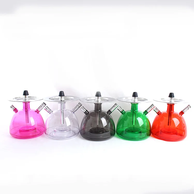 

2021 Hot sale Acrylic material Arab shisha hookah set led with Light sheesha acrylic hookah transparent chicha colors