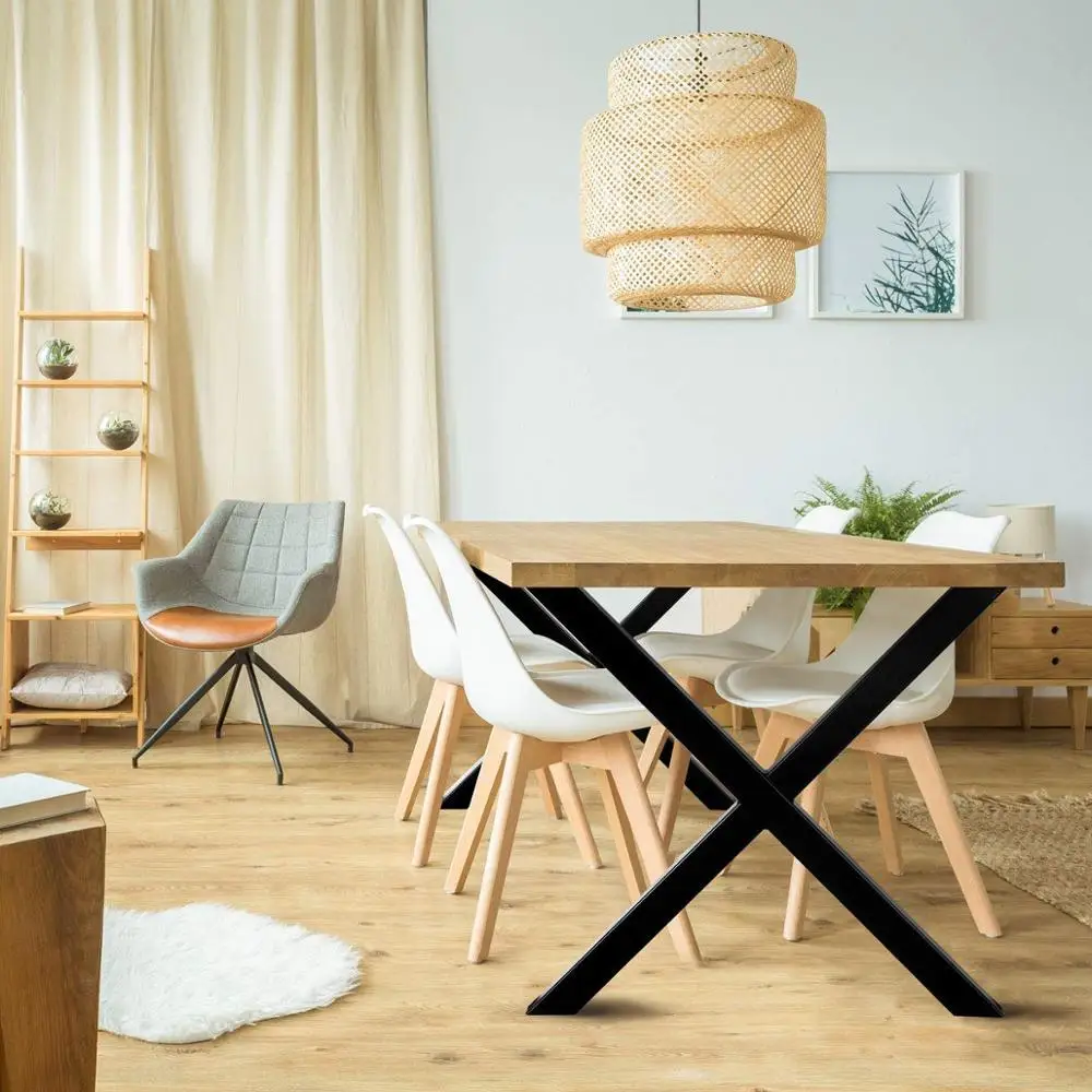 
Table Legs Heavy Duty Furniture Office Restaurant Dinning Desk Feet Steel Industrial Cast Iron Dining Metal Table Legs For Table 