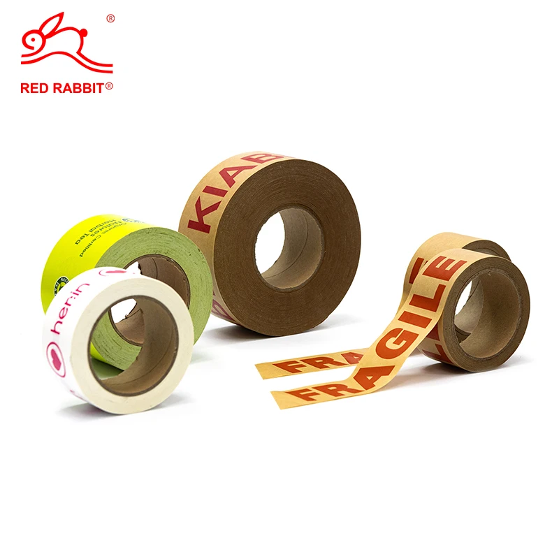 Custom logo Printed Self Adhesive Kraft Paper Tape
