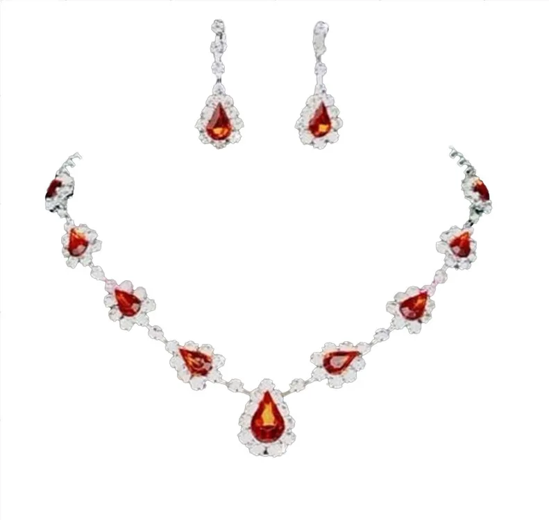 

Wedding ring necklace set gem necklace classic simple wedding jewelry set business fashion personalized kit