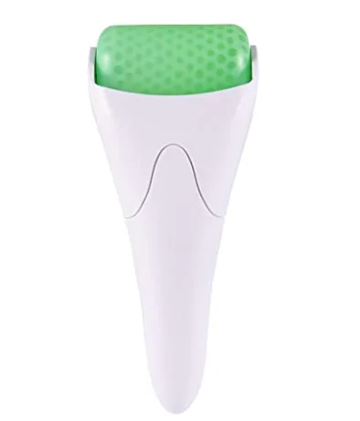 

Small hand massager ice roller /face lifting eye ice ball roller for face, White&green