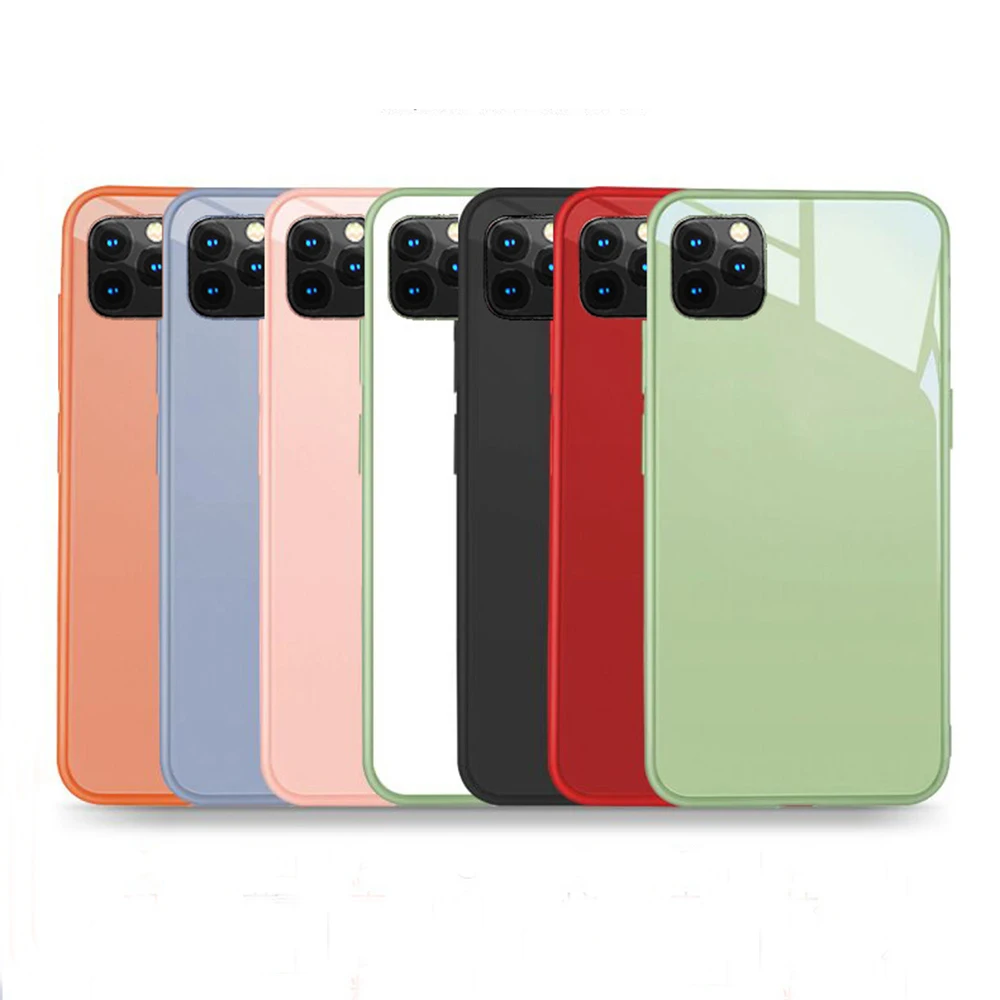 

Custom Logo Original Hard Tempered Glass Cell Phone Case For iPhone 11 Pro Max, Accept customized