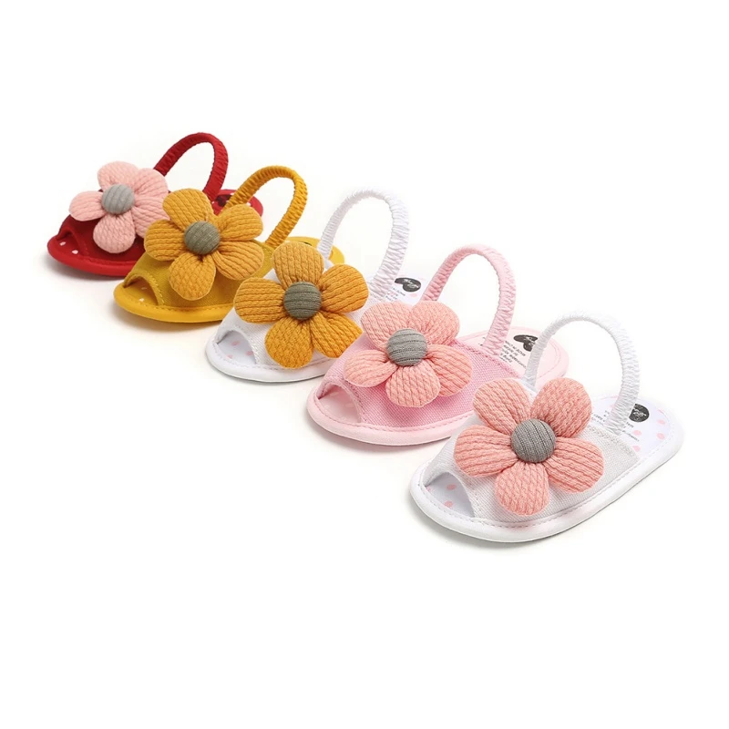 

2020 Summer Baby Boys Girls Flower Breathable Anti-Slip Shoes Sandals Toddler Soft Soled First Walkers Shoes