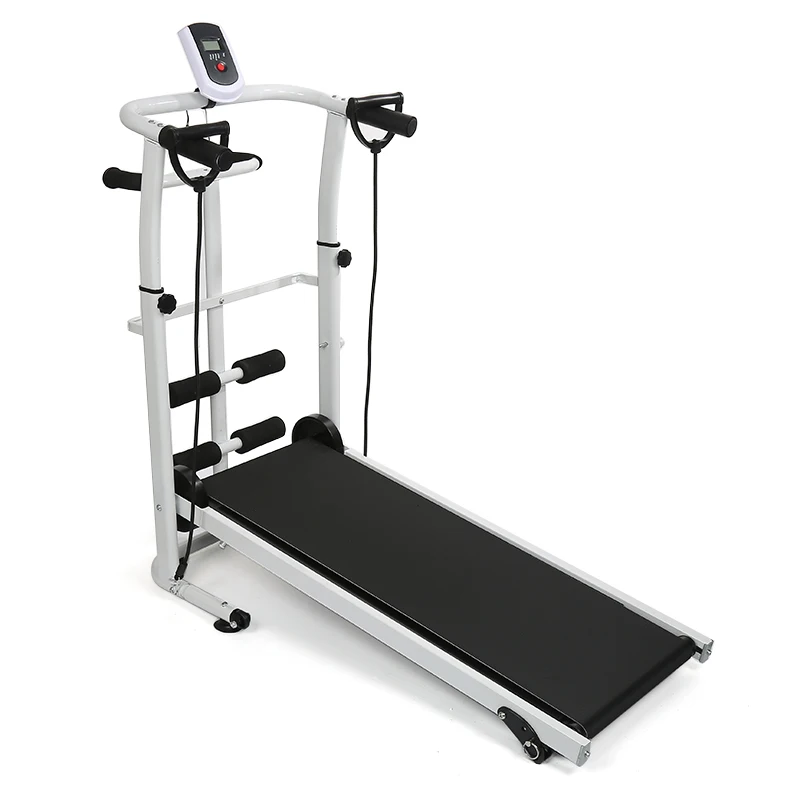 

Multifunctional Black Waist Twist Machine Sit-ups Running + LED Dial Three-in-one Purely Mechanical Power Treadmill HWC