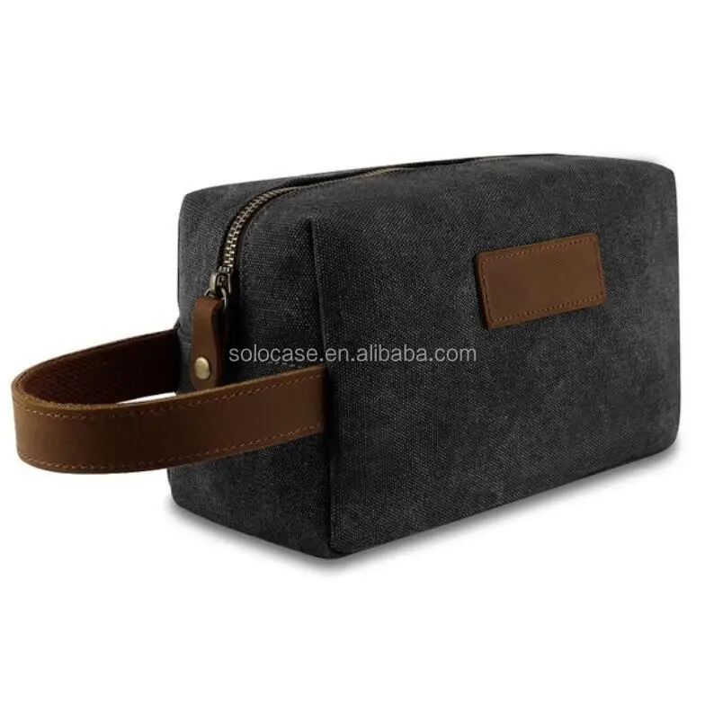 Dopp Kit Blank Mens Canvas Cosmetic Bag