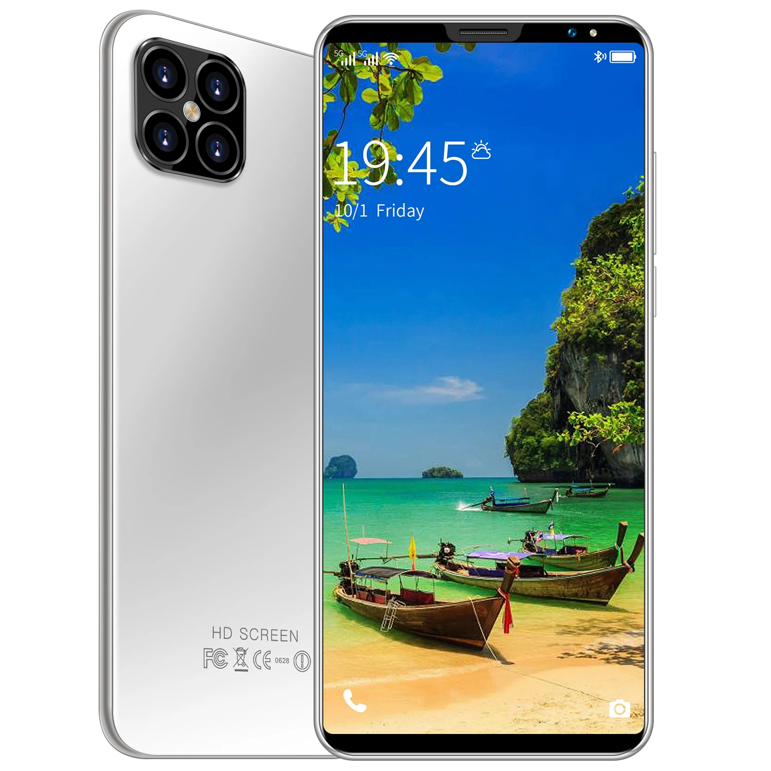 

Advanced version i12 Pro mobile phone 6.1 inch 6GB + 128GB android phone 5G camera 13MP+24MP face ID unlock smart phone