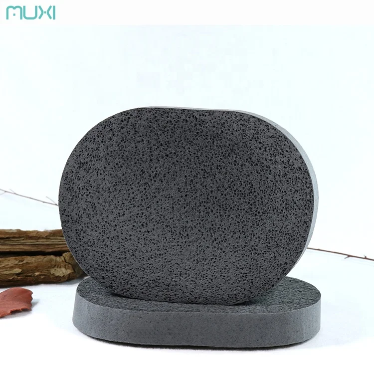 

1 PC Bamboo Charcoal Facial Care Cleaning Sponge, Black