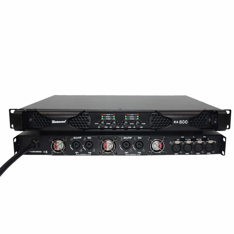 

The New small amplifier K4-800 power amplifier class d 4 channel 800 watts professional