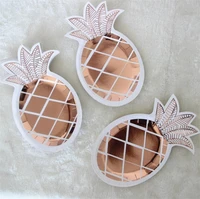 

Pineapple Birthday Summer Party Supplies Disposable Tableware Rose Gold Paper Plates