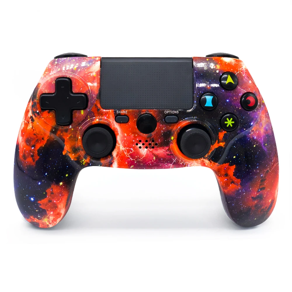 

Ps4 Controller Wireless Gamepad Game Pad Joystick Gamepads Multiple Vibration Six Axis For Playstation 4 Gaming Console, Blue, rosa pink, purple, orange, red, green, galaxy
