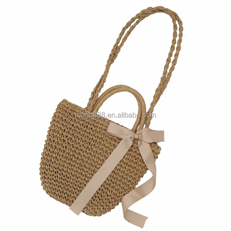 

New fashion summer natural straw beach bag designer ladies crossbody single shoulder bag, Customerized