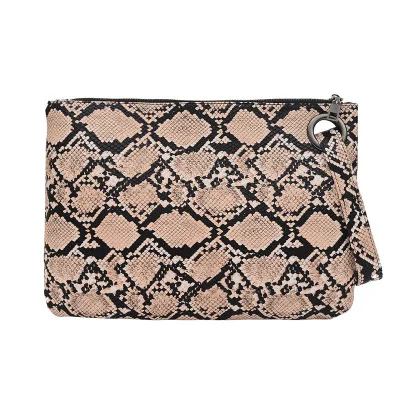 

Trendy Snake print clutch wrist bag, As the picture show