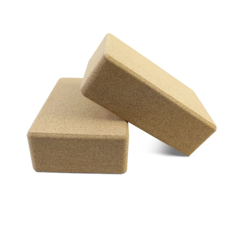 

Yoga Blocks Cork Yoga Brick Fitness Block Exercise Prop for Yoga Beginners Pilates Workout Fitness & Gym