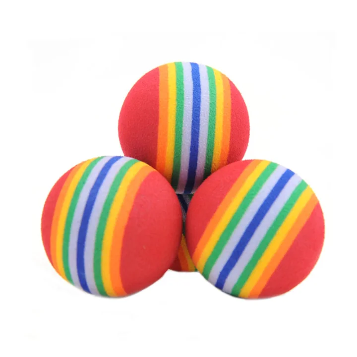 

10pcs/lot Super Q Ball Pet Cat Toy Diameter 35mm EVA Playing Toys For Small Cats, Picture showed