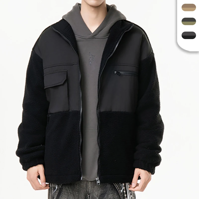 Soft Shell Winter Hiking Climbing Lining Jackets for Men and Women Polar Fleece Zip-up Custom Logo Sweat Jacket